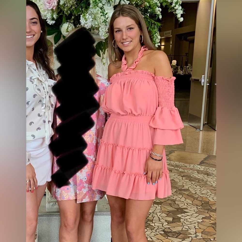 MISHA OFF SHOULDER PINK DRESS 💖